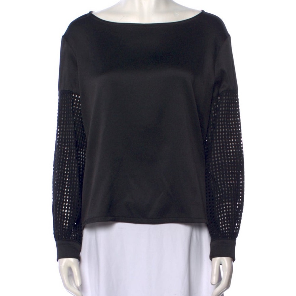ALEXIS black long sleeve blouse size XS but fits like medium